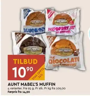 Coop Mega AUNT MABEL'S MUFFIN tilbud