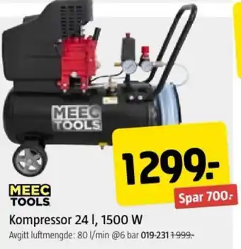 Jula Kompressor 24 I, 1500 W tilbud