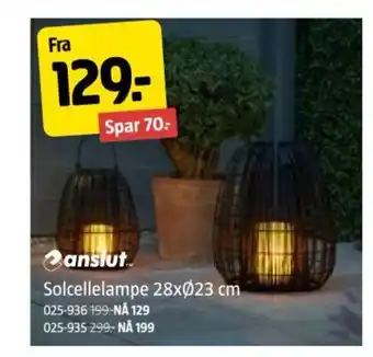 Jula Anslut solcellelampe tilbud