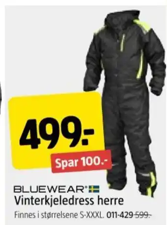 Jula BLUEWEAR Vinterkjeledress herre tilbud