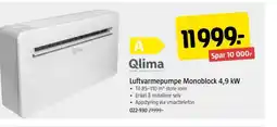 Jula Qlima Luftvarmepumpe Monoblock 4,9 kW tilbud