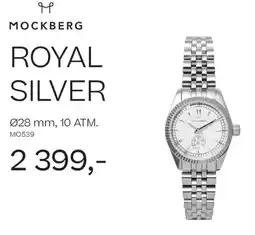 Bjørklund MOCKBERG ROYAL SILVER tilbud