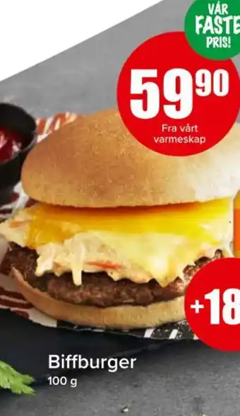 Spar Biffburger tilbud