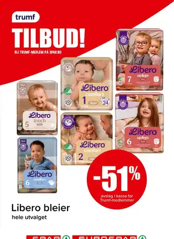 Spar Libero bleier tilbud