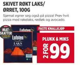 Meny LOFOTEN Skivet røkt laks/ ørret tilbud