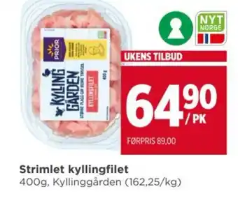 Meny Strimlet kyllingfilet tilbud