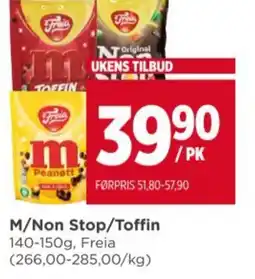 Meny FREIA M/Non Stop/Toffin tilbud