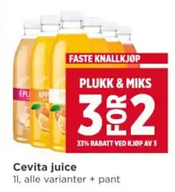 Meny CEVITA juice tilbud