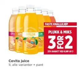 Meny CEVITA juice tilbud