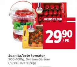 Meny Juanita/søte tomater tilbud