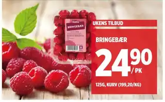 Meny Bringebær tilbud