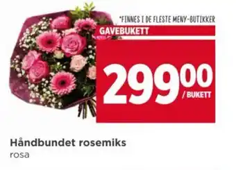 Meny Håndbundet rosemiks tilbud