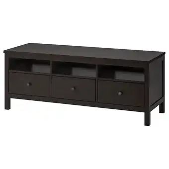 IKEA Hemnes tv-benk, brunsvart, 148x47x57 cm tilbud