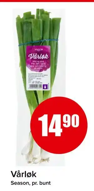 Spar Vårløk tilbud