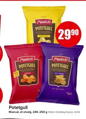 Spar Potetgull tilbud