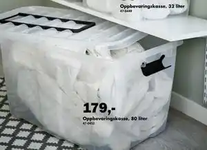 Biltema Oppbevaringskasse, 80 liter tilbud