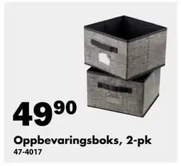 Biltema Oppbevaringsboks, 2-pk tilbud