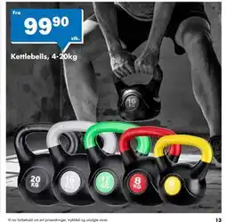 Biltema Kettlebells, 4-20kg tilbud