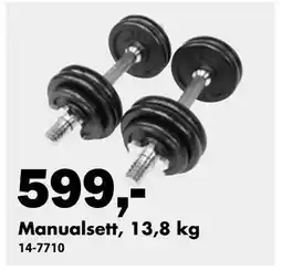 Biltema Manualsett, 13,8 kg tilbud