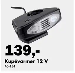 Biltema Kupévarmer 12 V tilbud