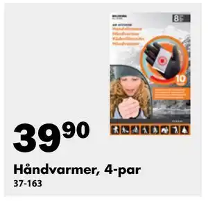 Biltema Håndvarmer, 4-par tilbud