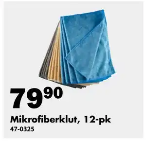 Biltema Mikrofiberklut, 12-pk tilbud