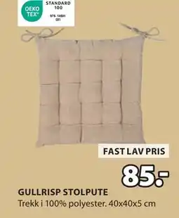 JYSK GULLRISP STOLPUTE tilbud