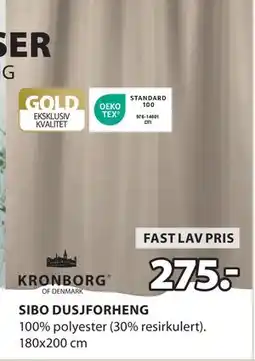 JYSK SIBO DUSJFORHENG tilbud