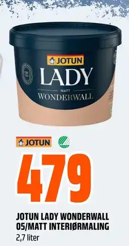 Obs Bygg JOTUN LADY WONDERWALL 05/MATT INTERIØRMALING tilbud