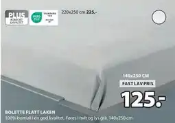JYSK BOLETTE FLATT LAKEN tilbud
