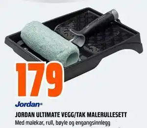 Obs Bygg JORDAN ULTIMATE VEGG/TAK MALERULLESETT tilbud