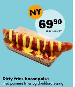 Biltema Dirty fries baconpølse tilbud