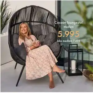 Fagmøbler Cocoon loungestol tilbud