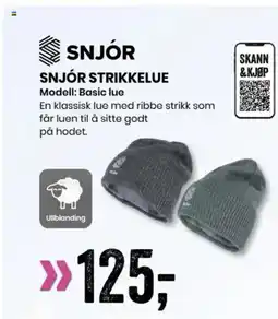 Sport Outlet SNJÓR SNJÓR STRIKKELUE tilbud