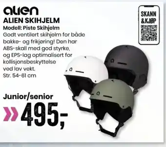 Sport Outlet Alien skihjelm tilbud