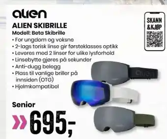 Sport Outlet Alien skibrille tilbud