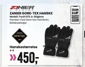 Sport Outlet ZANIER GORE-TEX HANSKE Modell: Trysil GTX Jr. Skiglove tilbud