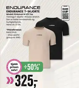 Sport Outlet ENDURANCE ENDURANCE T-SKJORTE tilbud