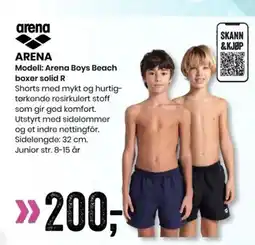 Sport Outlet ARENA Modell: Arena Boys Beach boxer solid R tilbud