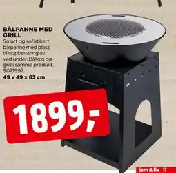 jem & fix BÅLPANNE MED GRILL tilbud