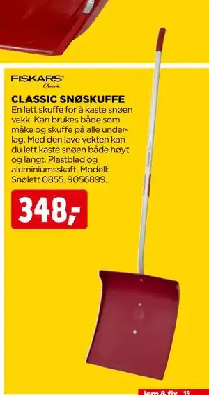 jem & fix CLASSIC SNØSKUFFE tilbud