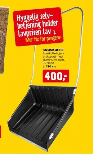 jem & fix SNØSKUFFE tilbud