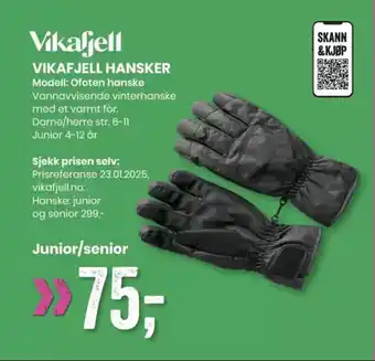 Sport Outlet Vikafjell VIKAFJELL HANSKER tilbud