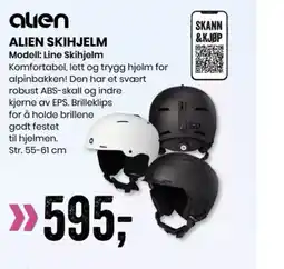 Sport Outlet ALIEN SKIHJELM tilbud