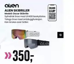 Sport Outlet ALIEN SKIBRILLER tilbud