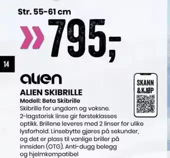 Sport Outlet Alien alien skibrille tilbud