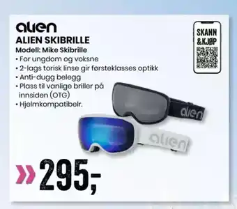 Sport Outlet ALIEN SKIBRILLE tilbud