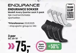 Sport Outlet ENDURANCE ENDURANCE SOKKER tilbud