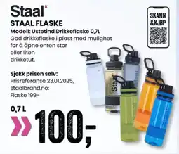 Sport Outlet Staal STAAL FLASKE tilbud