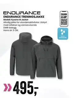 Sport Outlet ENDURANCE TRENINGSJAKKE Modell: Kysone M Jacket tilbud